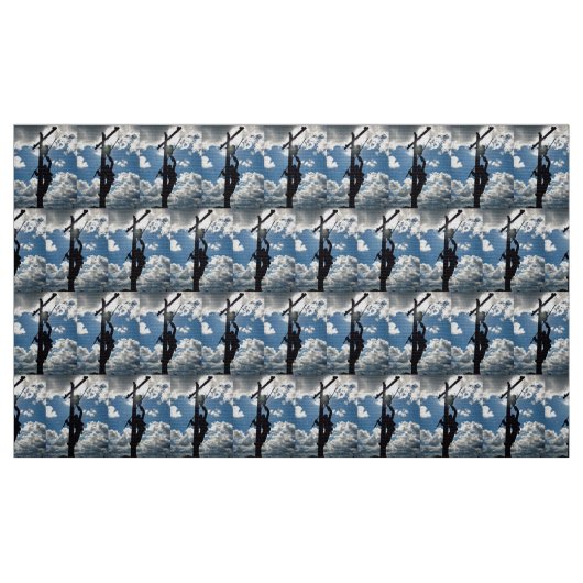 Tissu Rusty the Lineman Fabric (Fat Quarter)