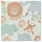 Tissu Safari animal bébé (Fermer)