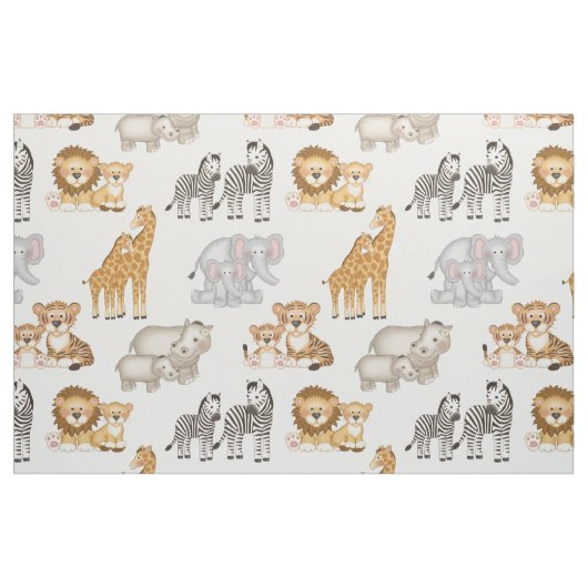 Tissu Safari Animaux (Fat Quarter)