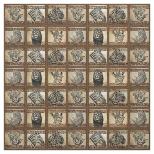Tissu Safari de Serengeti (Échantillon)