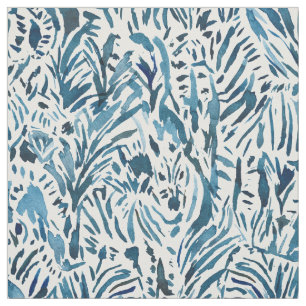 Tissu Safari d'indigo du ZÈBRE CAMO