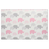 Tissu Safari Elephant rose Silhouette bébé fille (Fat Quarter)