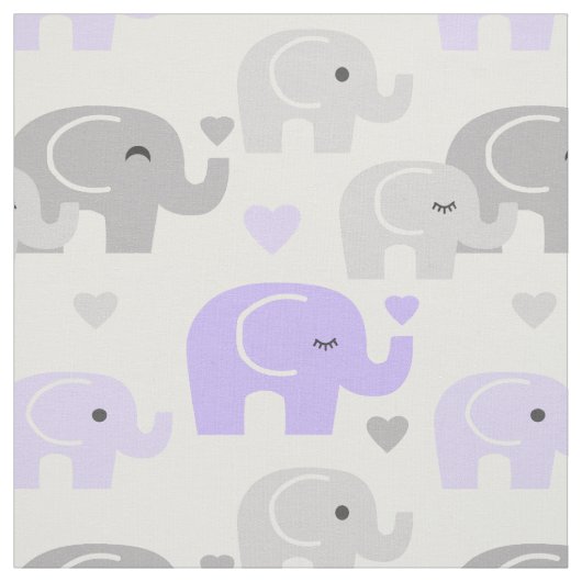 Tissu Safari Elephant violet gris (Échantillon)