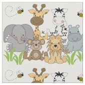 Tissu Safari Jungle Animals (Fermer)