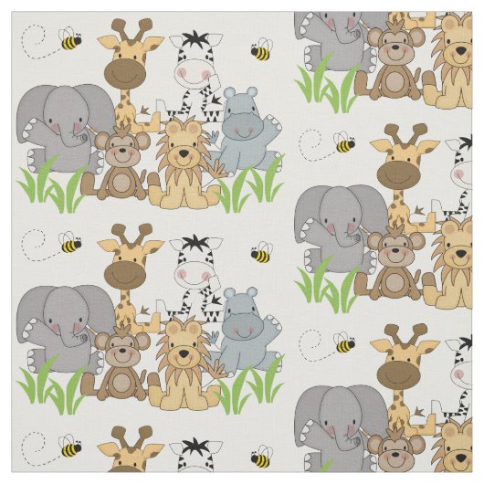Tissu Safari Jungle Animals (Échantillon)