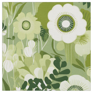 Tissu Sage Green Floral finlandais