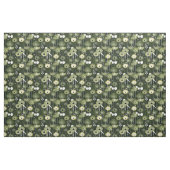Tissu Sage vert floral sur arrière - plan foncé (Yard)