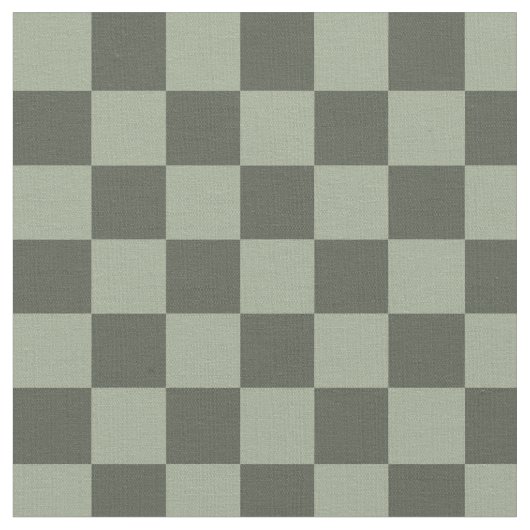 Tissu Sage Vert foncé Damier Damassé (Fermer)