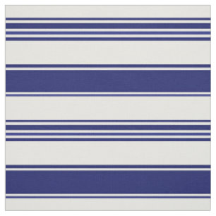 Tissu Sailor Blue & White Beach Stripes (grande échelle)