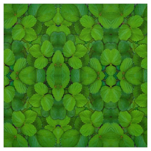 Tissu Saint Basil Tulsi Green Mint Feuilles (Échantillon)