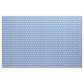 Tissu Saint Bernard Chien Silhouette Animal bleu clair (Yard)