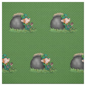Tissu Saint Patrick's Day Leprecaun Pot d'or (Échantillon)