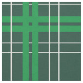 Tissu Saint Patrick's Day Vert foncé Plaid (Fermer)