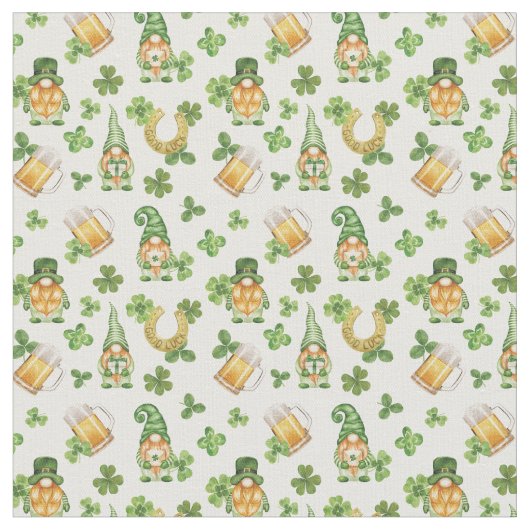 Tissu Saint Patrick's Gnomes Fabric (Fermer)