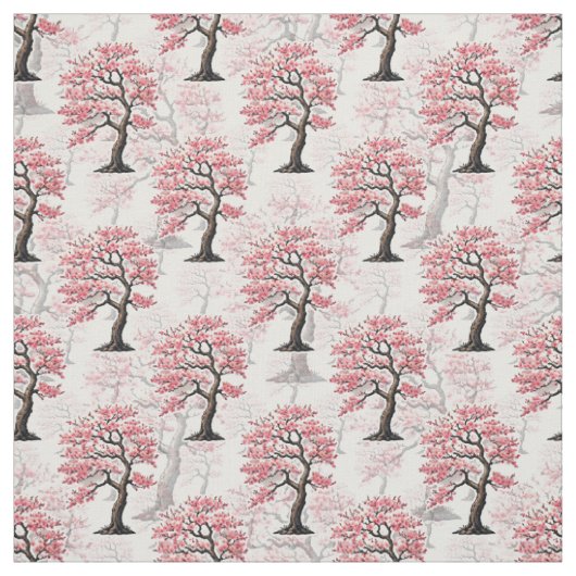Tissu Sakura Rose Cherry Fleur Arbre Design (Échantillon)