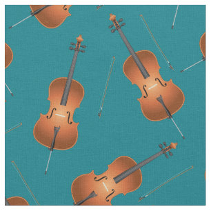 Tissu Salle musicienne de musique de violoncelle Décor