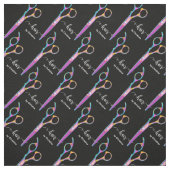 Tissu salon de coiffure ciseaux modernes (Échantillon)