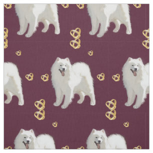 Tissu Samoyed Motif de l'anniversaire