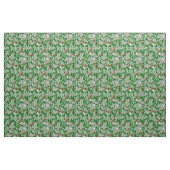 Tissu santa claus noël manat vert (Fat Quarter)