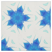 Tissu Saphir bleu azur conception géométrique (Échantillon)