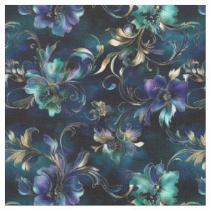 Tissu Sapphire Botanica