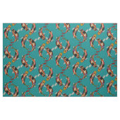 Tissu sarcelle d'hiver de koi (Yard)