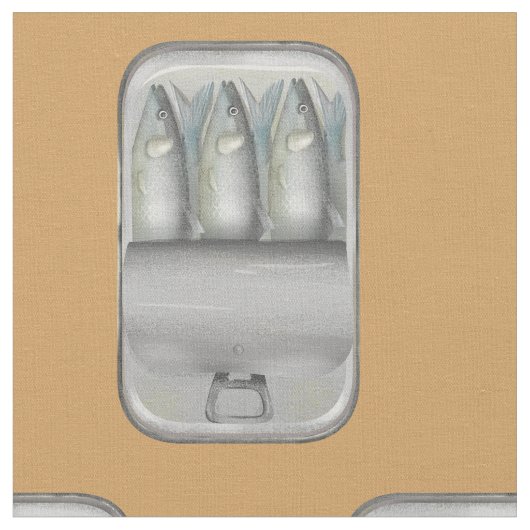 Tissu Sardines dans une boîte (Fermer)