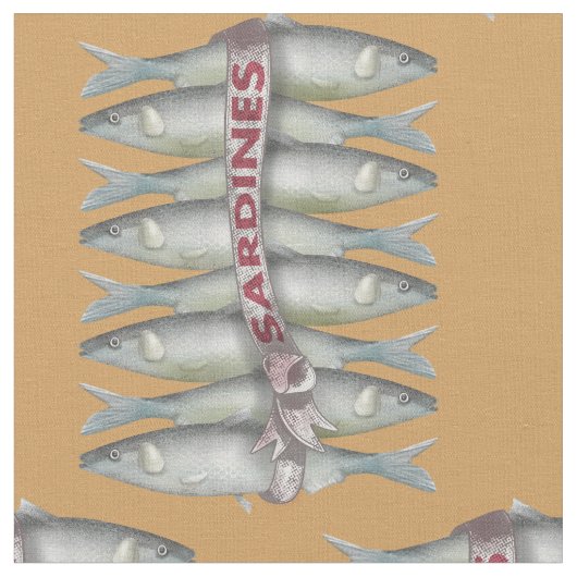 Tissu Sardines fraîches (Fermer)