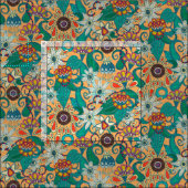 Tissu sarilmak apricot (Carreau)