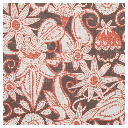 Tissu sarilmak brun orange (Échantillon)
