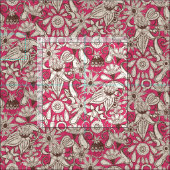 Tissu sarilmak rose brun (Carreau)