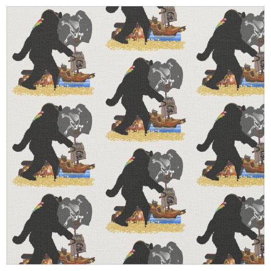 Tissu Sasquatch Pirate trésor coffre (Fermer)