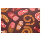 Tissu Saucisses et motif de viande (Fat Quarter)