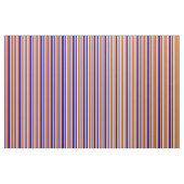 Tissu Saumon clair, Bleu foncé, Blanc & Chocolat (Fat Quarter)