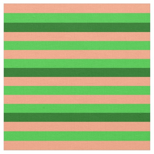 Tissu Saumon clair, vert citron et vert foncé (Fermer)