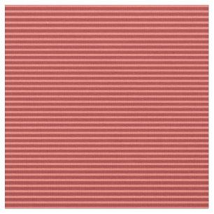 Tissu Saumon et Motif de couleur Brown des bandes