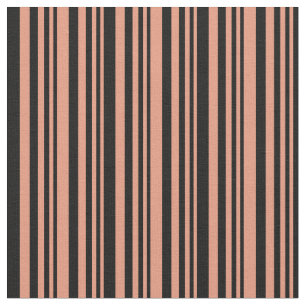 Tissu Saumon foncé et Motif de lignes/bandes de couleur