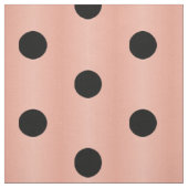 Tissu Saumon noir Polka Dot rose (Échantillon)