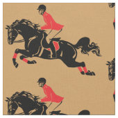 Tissu saut équestre (Fermer)