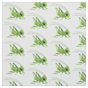 Tissu sauterelle de dessin animé