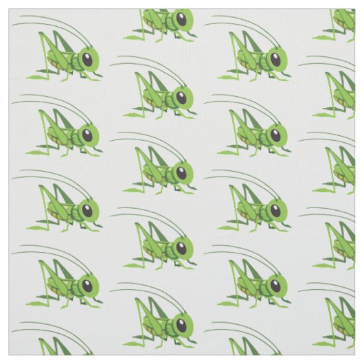 Tissu sauterelle de dessin animé (Échantillon)