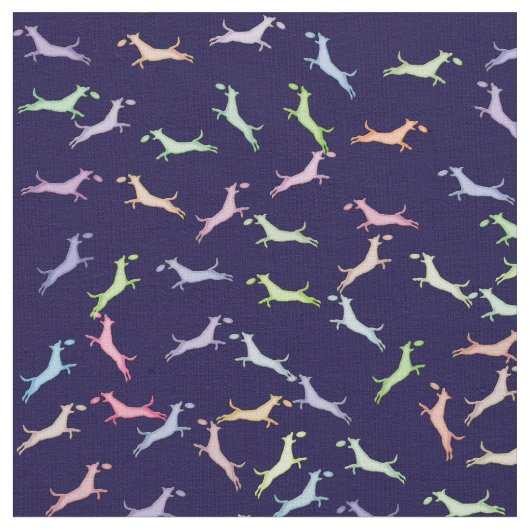 Tissu Sauts de chien de disque (Fermer)