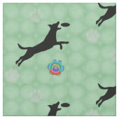 Tissu Sauts de chien de disque (Fermer)