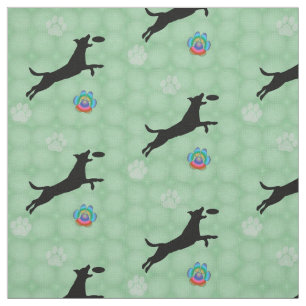Tissu Sauts de chien de disque