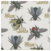 Tissu Sauvez l'abeille de cru d'abeilles (Fermer)