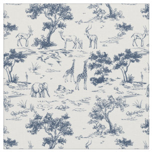Tissu SAVANNAH toile de Jouy