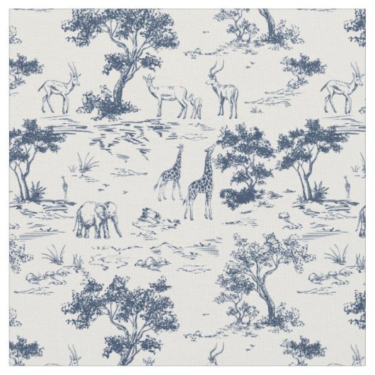 Tissu SAVANNAH toile de Jouy (Fermer)