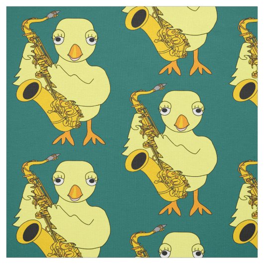 Tissu Saxophone Chick (Échantillon)