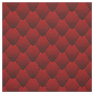 Tissu Scales de dragon rouge foncé