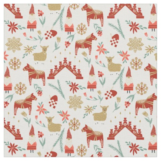 Tissu Scandi Christmas God Jul folk (Fermer)